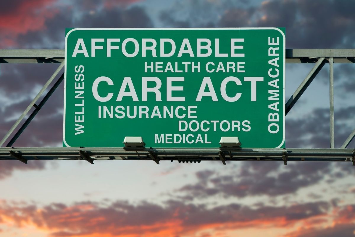 Health insurance - ACA - Road Sign