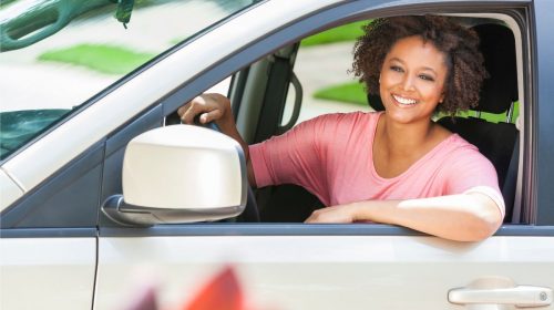 auto insurance - woman driving vehicle