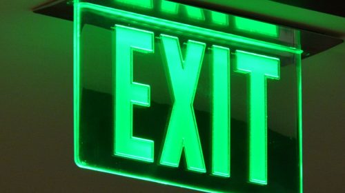 Health Insurance - Exit Sign