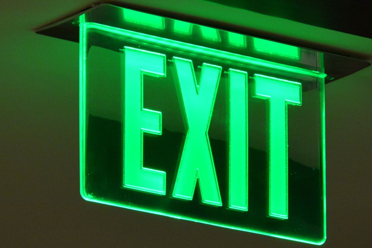 Health Insurance - Exit Sign