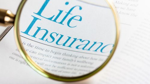 Life insurance benefits - magnifying glass