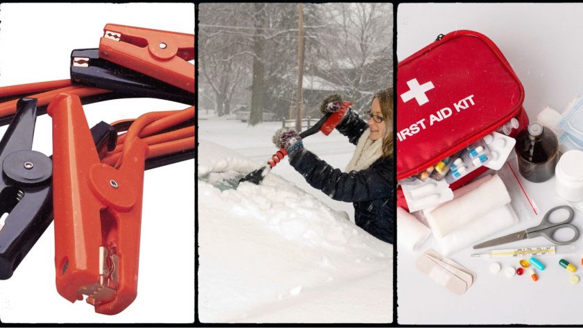 winter driving tips and winter car emergency kit