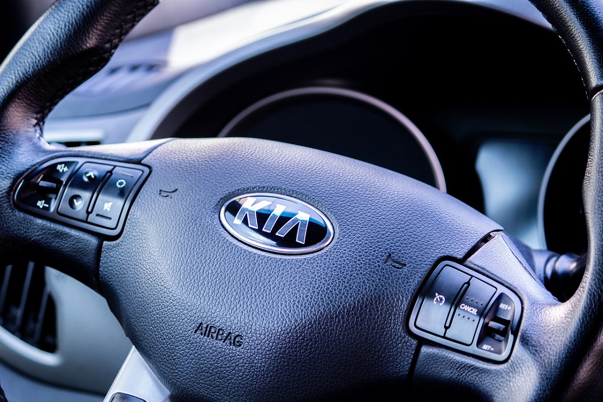 Auto Insurance - Kia steering wheel