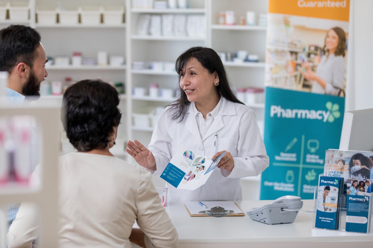 Health insurance - People at pharmacy