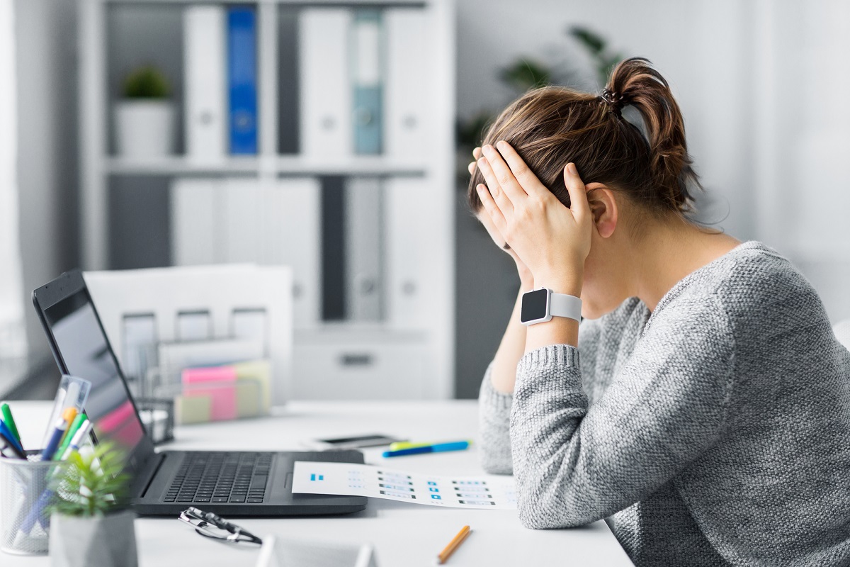 Auto insurance - Stressed woman