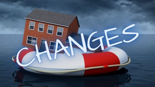 Flood insurance - Home Floating in Water - Changes