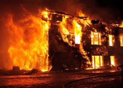 Home insurance - House on fire