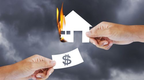 Insurance losses - Home fire - money