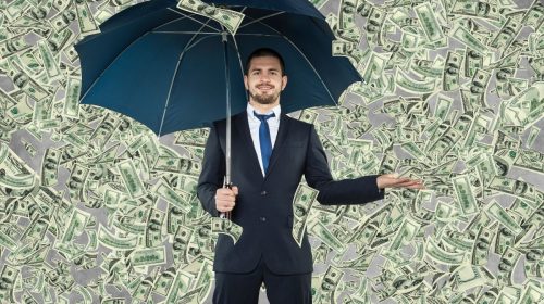 Homeowners insurance - Raining Money - Umbrella