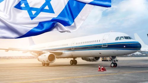 War insurance - Israel Flag - Airplane