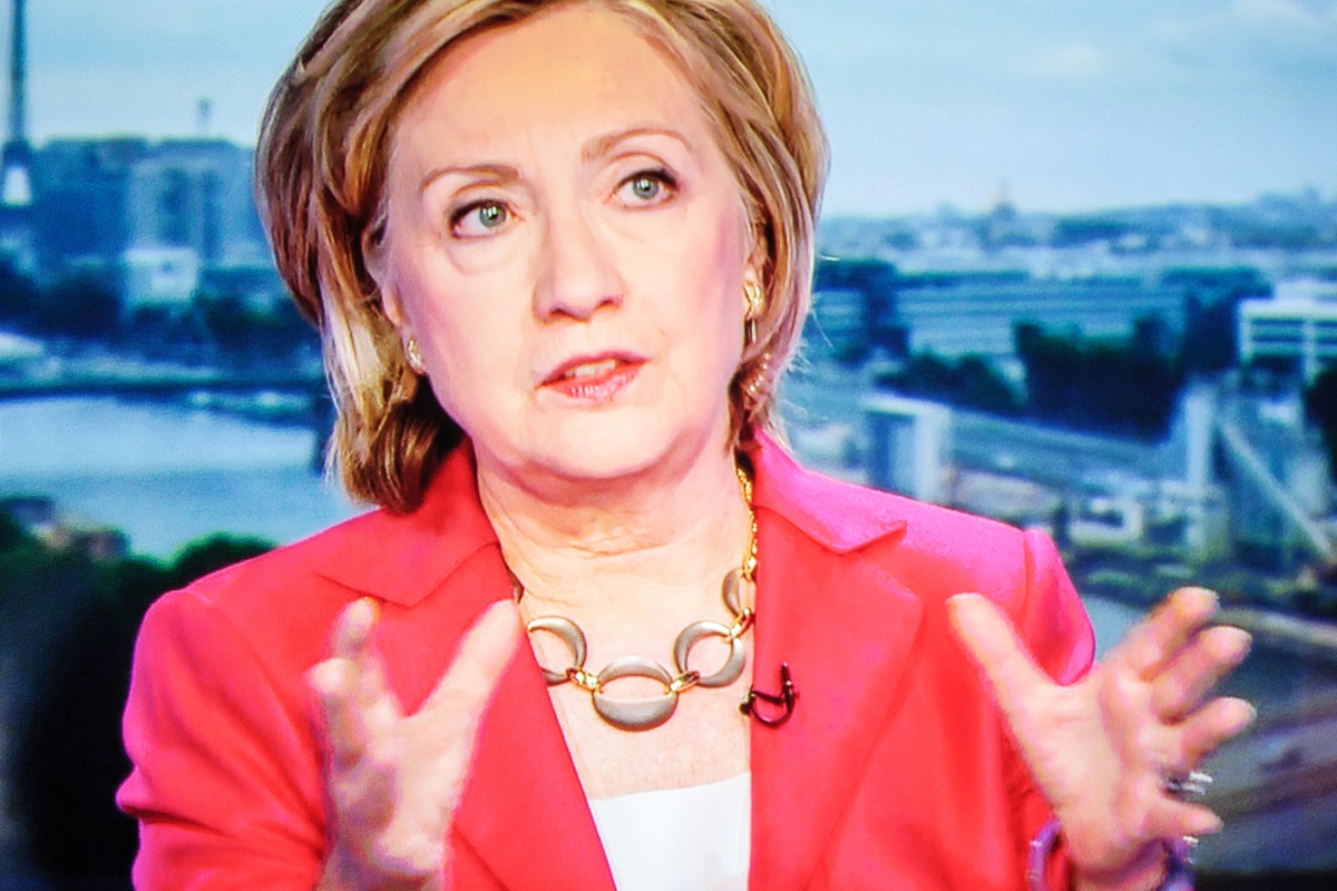 Depositphotos - Insurance Industry - Image of Hillary Clinton in an interview on TV