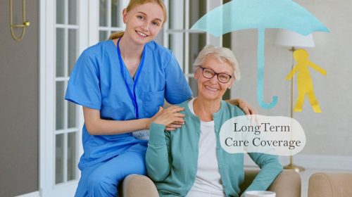Long-term care insurance Coverage - Caretaker visiting Person at Home