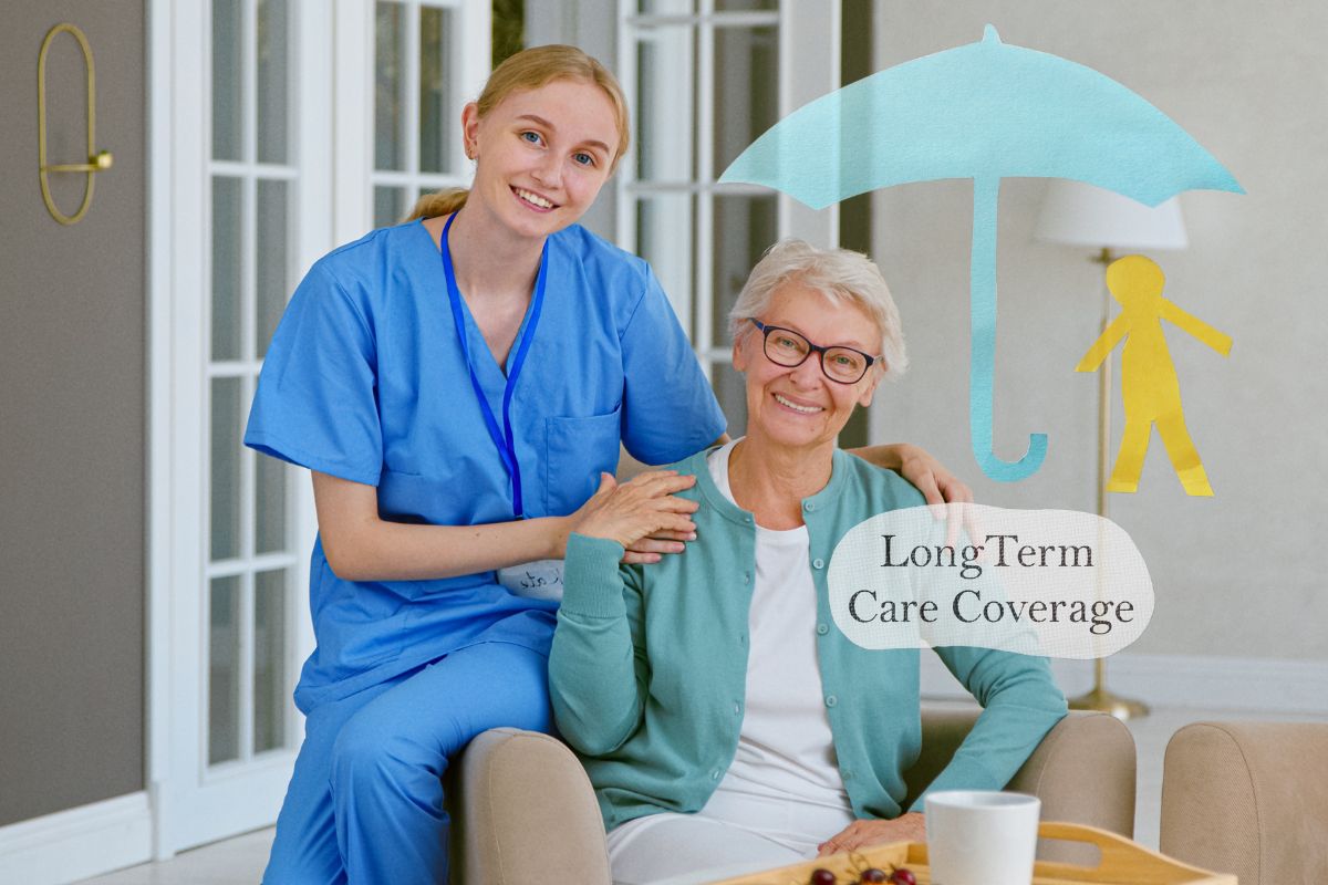 Long-term care insurance Coverage - Caretaker visiting Person at Home