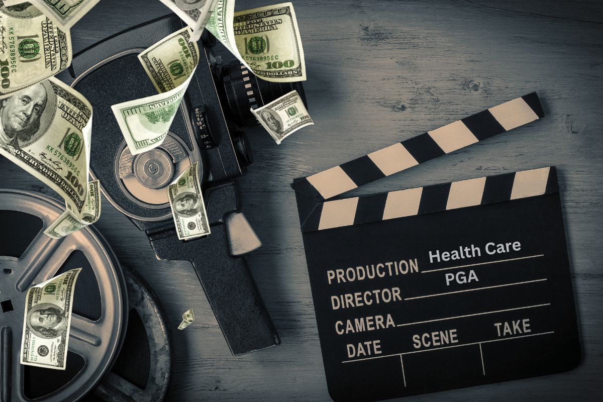 Health insurance Funds - Director clip board and movie stuff