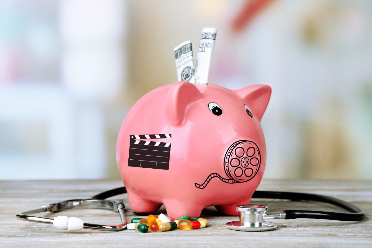 Health insurance funding - piggy bank