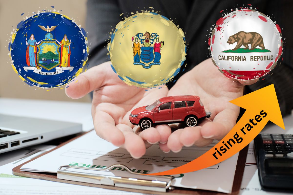 auto insurance - three state flags