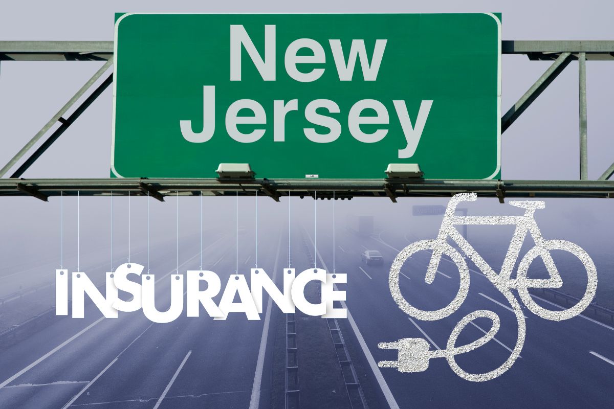 e-bike insurance - New Jersey Road Sign