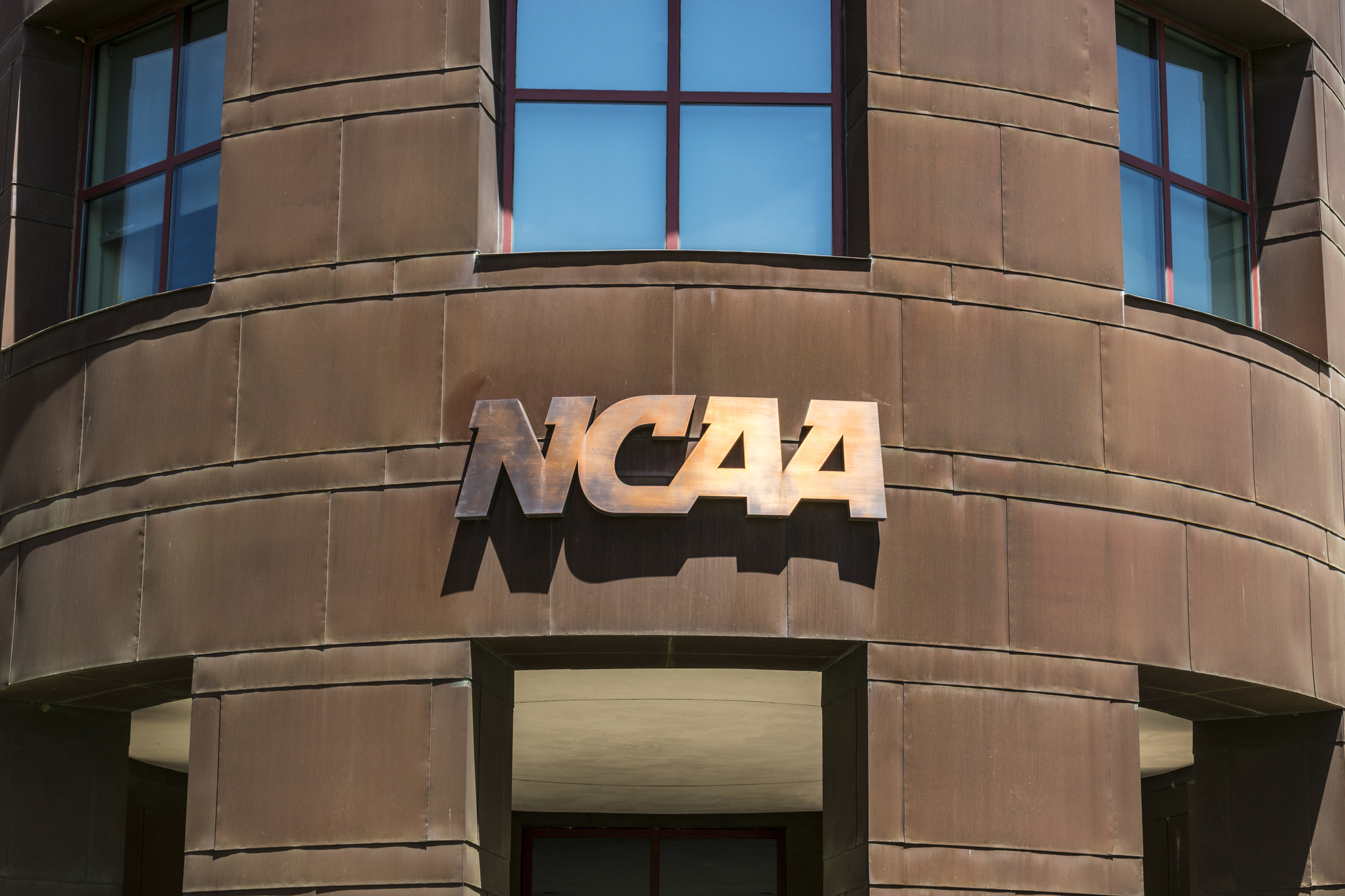 Auto insurance - NCAA Logo on building