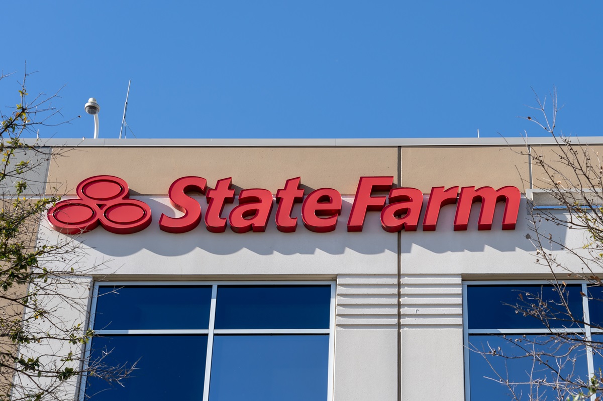 State Farm Logo on Building