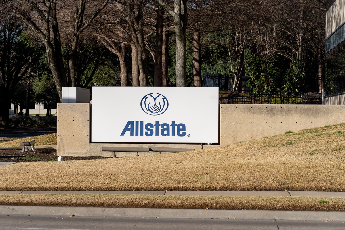 US insurance company - Allstate sign