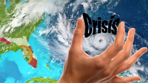 Florida insurance crisis - hurricane image on radar