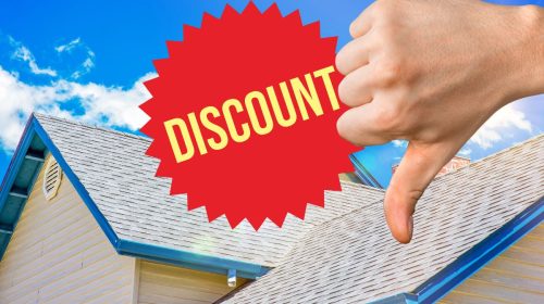 Insurance discounts - Home roof Not impressed