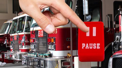 Property insurance - Pause Button on Fire Station