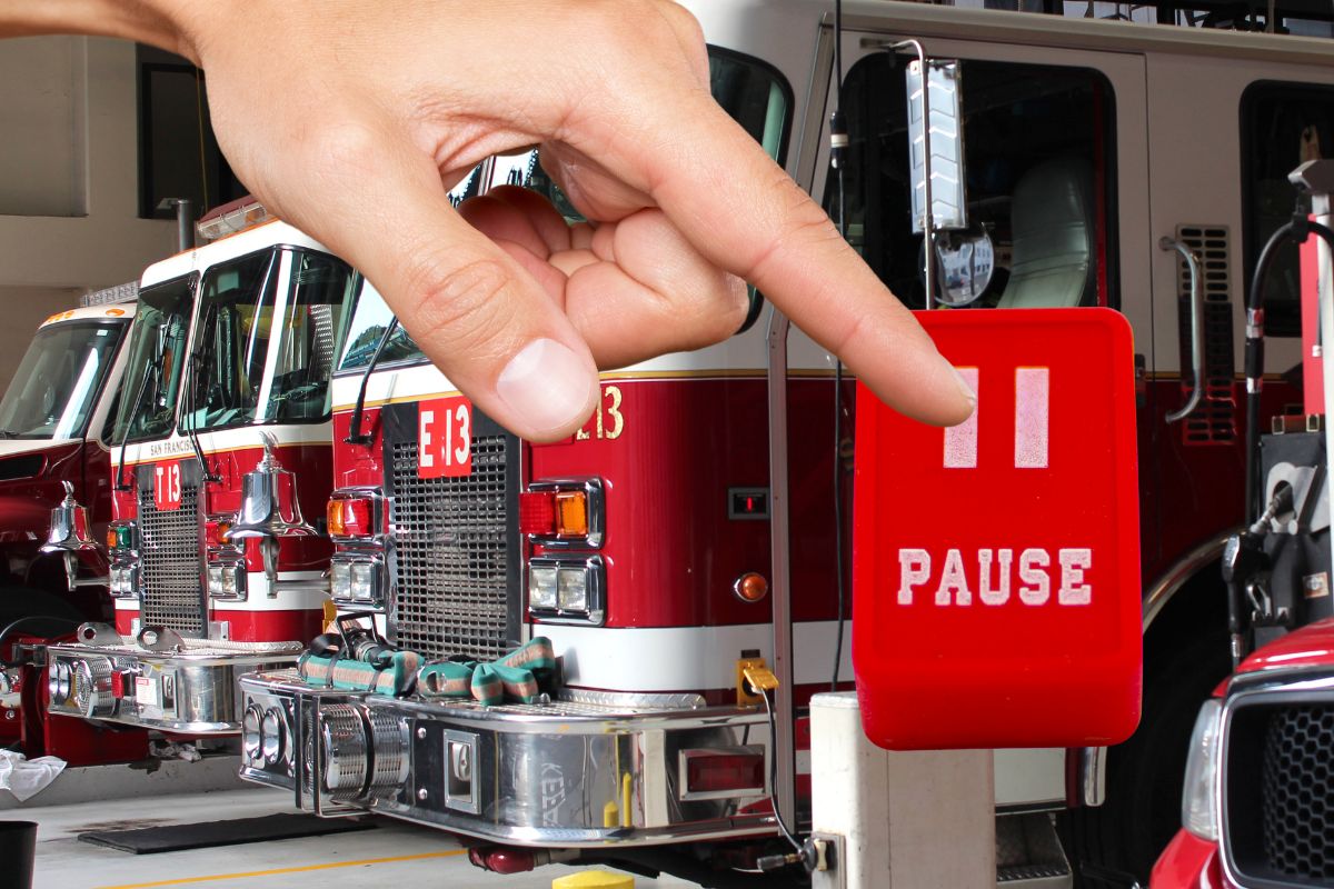 Property insurance - Pause Button on Fire Station