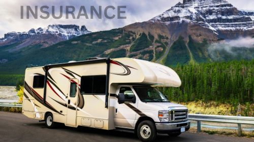 RV insurance - RV on road