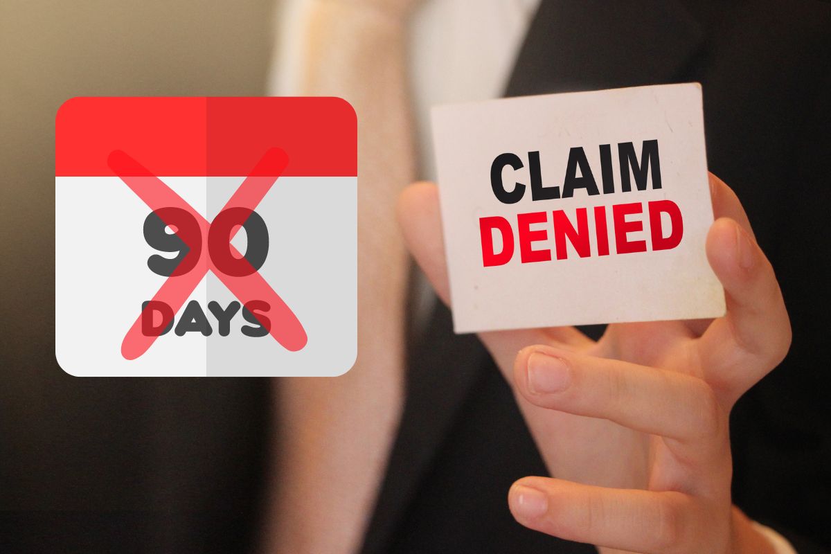 Home insurance - claim denied - 90 days