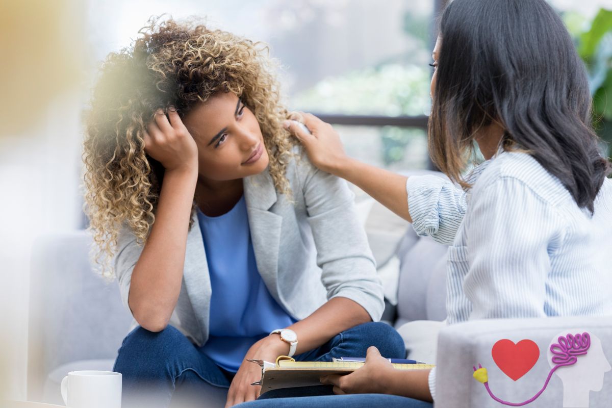 Mercury Insurance - Person receiving counselling