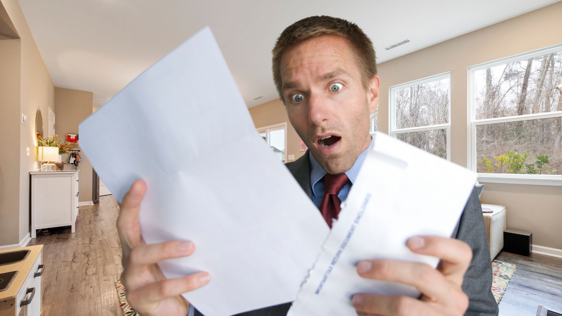 Shocked after opening the renewal notice
