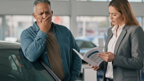 man worried about Auto insurance cost