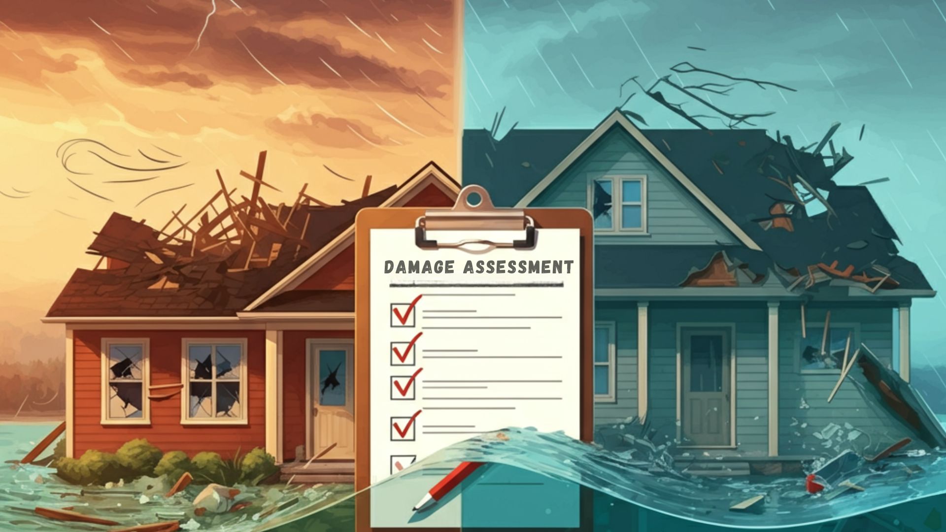 wind-versus-flood damage assessment
