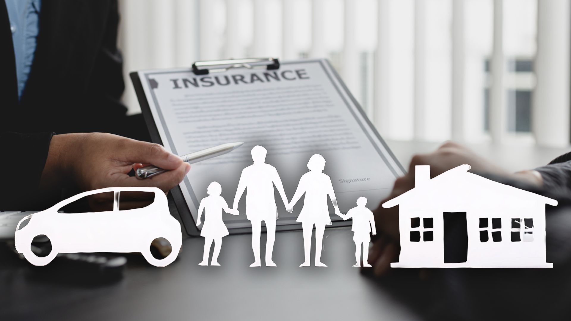Home insurance, Auto insurance and Life insurance