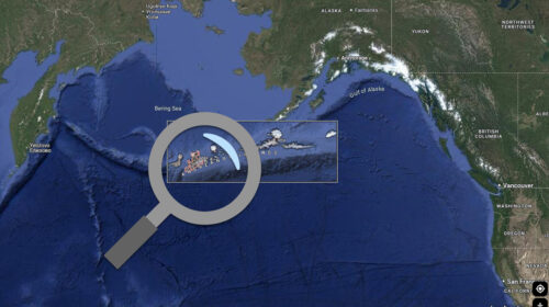 map of bering sea Alaska coast