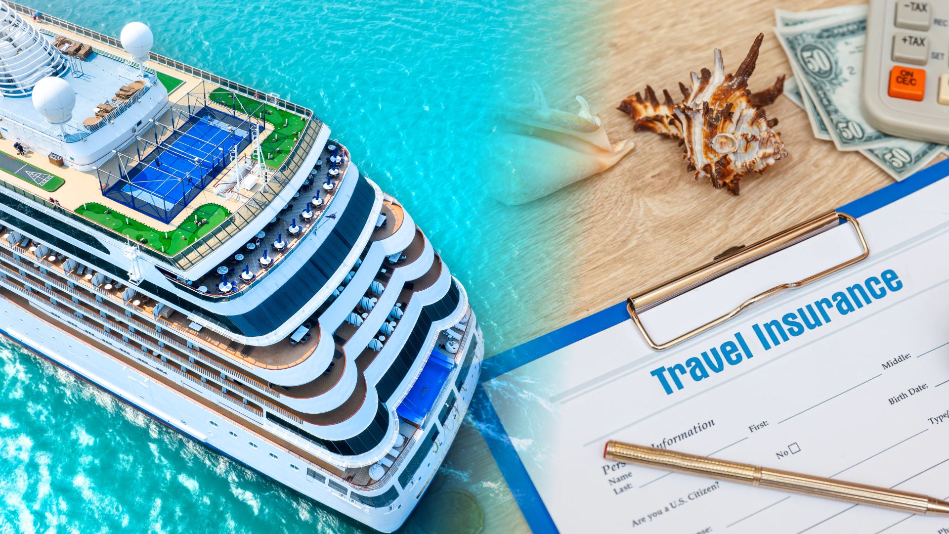 Cruise and travel insurance