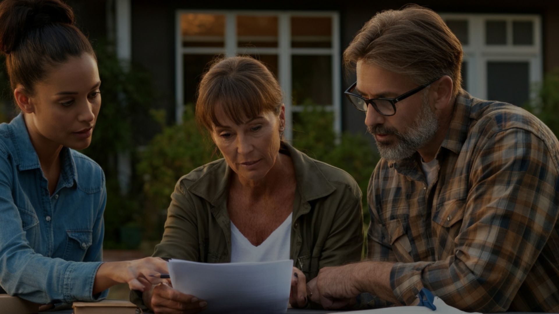 contractor, insurer, and homeowner speaking