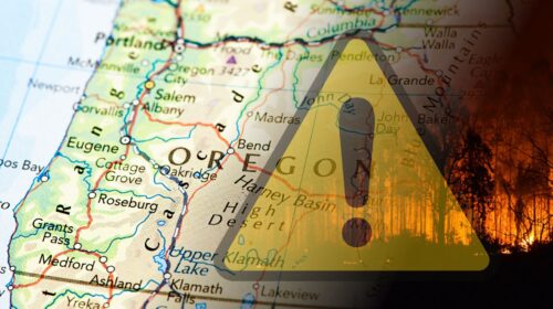 Oregon's wildfire hazard map