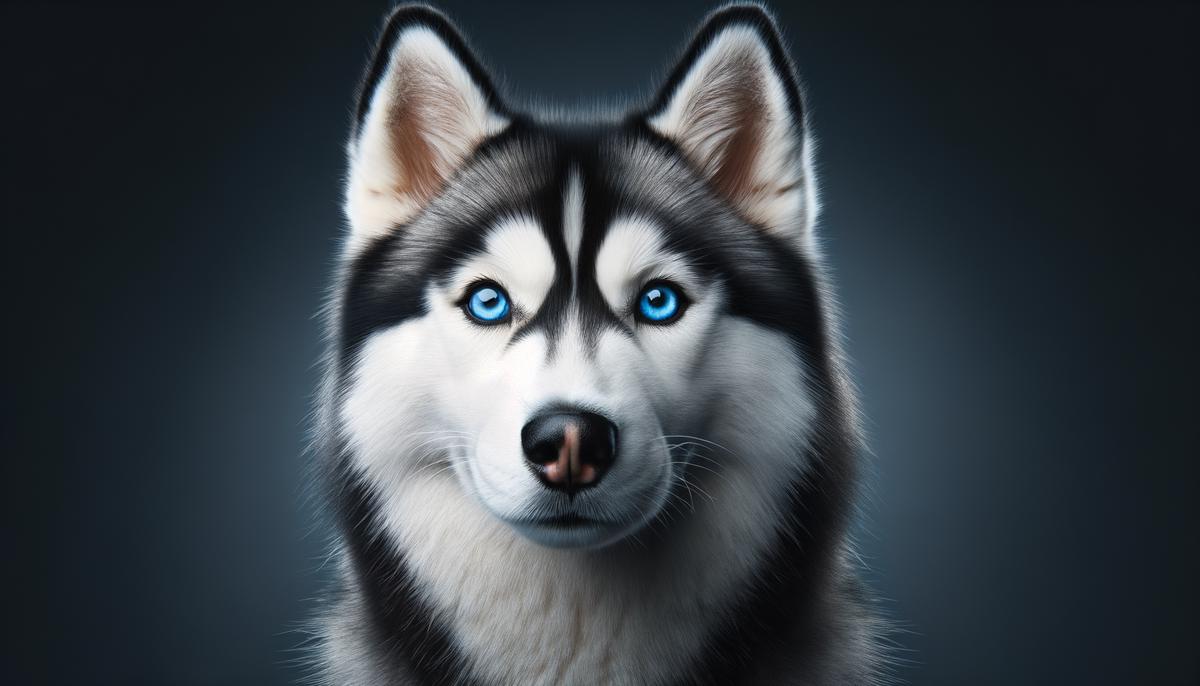 A Siberian Husky with stunning blue eyes and a wolf-like appearance, representing the breed discussed in the text